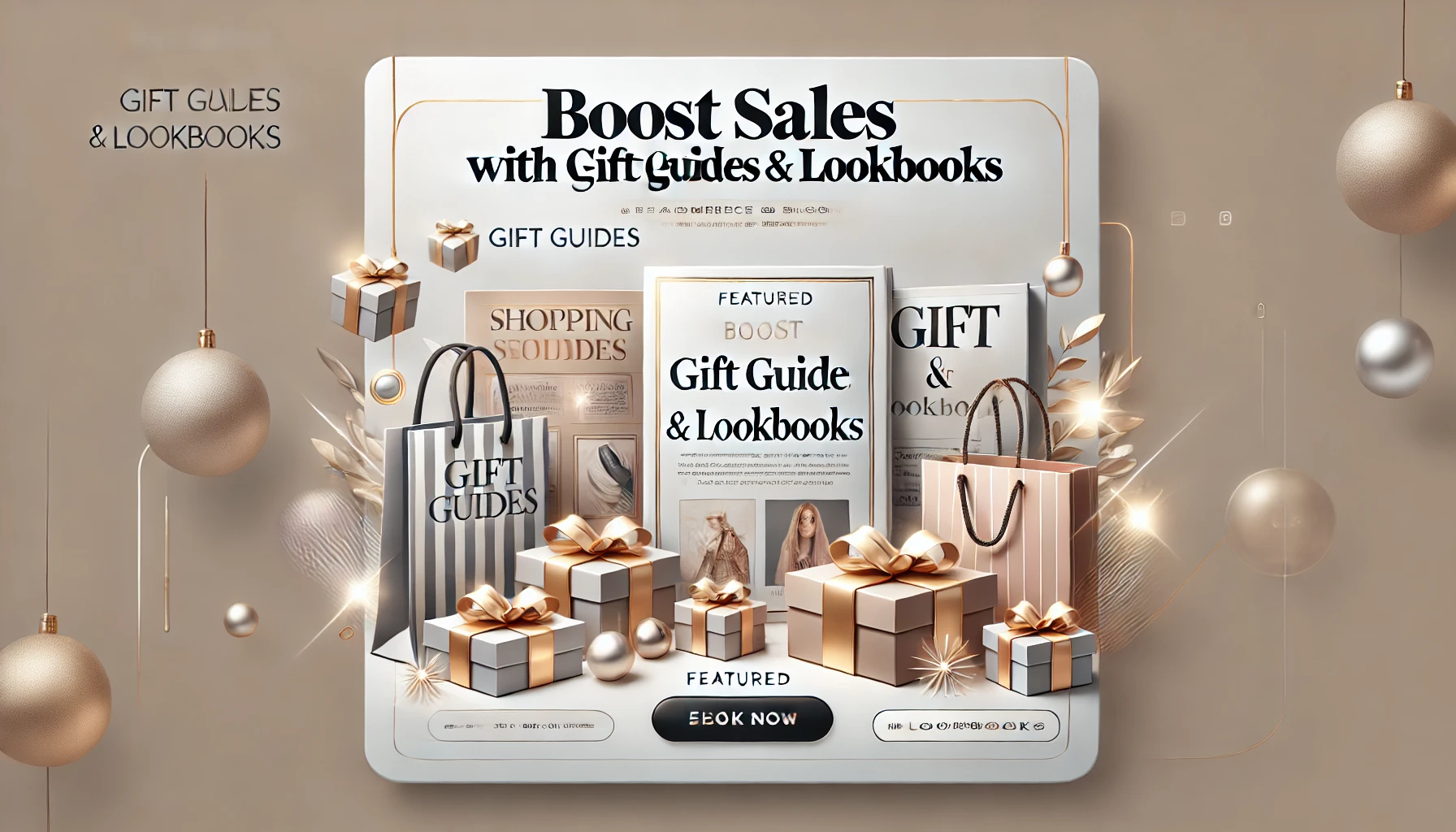 Gift guide and lookbook with curated product selections to inspire shoppers.